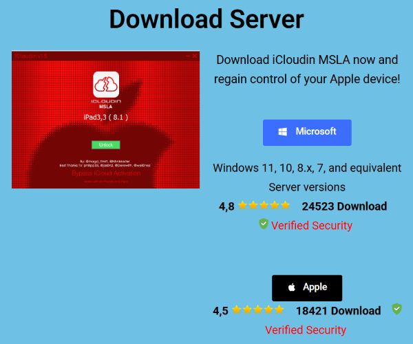 choose a server | iCloudin Review