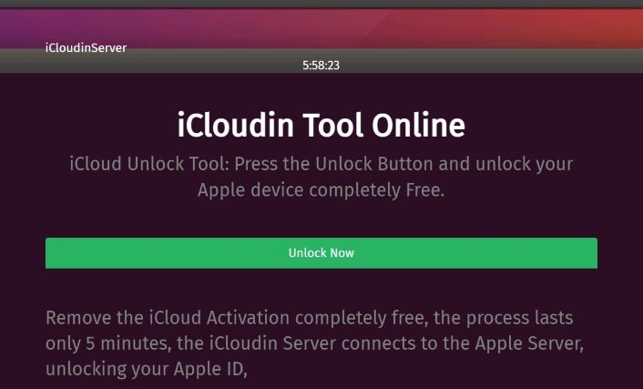 hit Unlock Now | iCloudin Review
