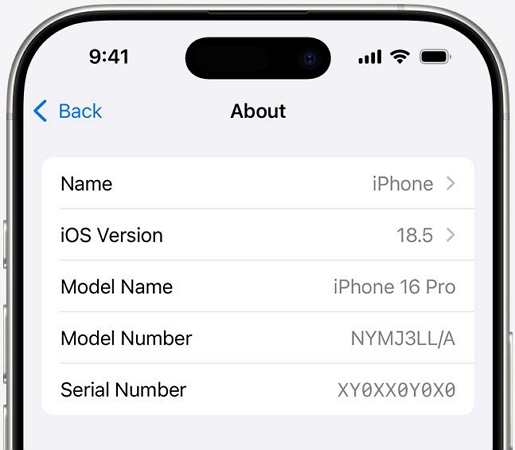 go to About | IMEI Blacklist Removal