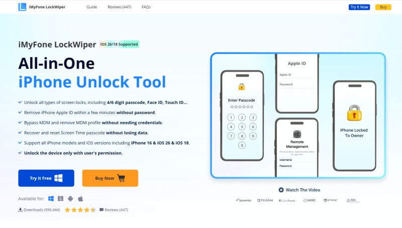 iMyFone LockWiper site | iMyFone LockWiper Review