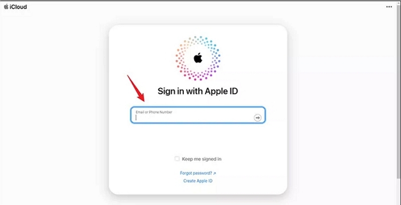 input icloud account | Unlock iPad Without Password