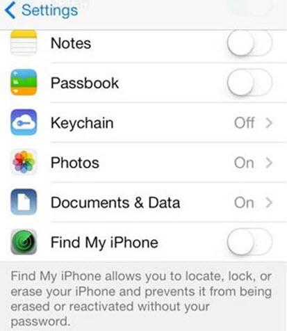 log out of Apple ID in Settings step 4 | Sign out of iCloud without password