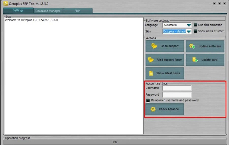 Select FRP reset | lg frp bypass tool