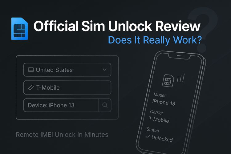 Official SIM Unlock test | Official SIM Unlock Review