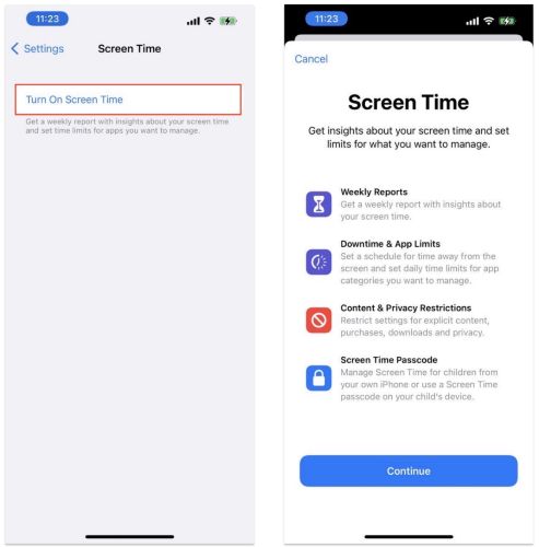 Turn On Screen Time option | Screen Time Removers
