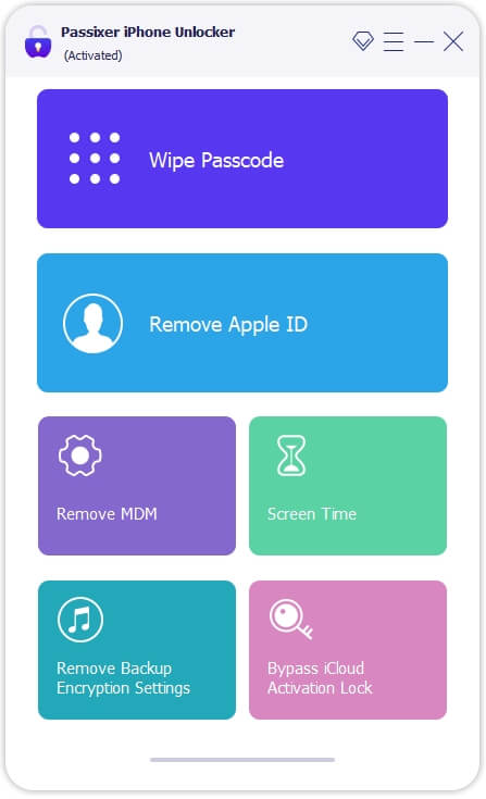 get into locked iPhone with Passixer step 2