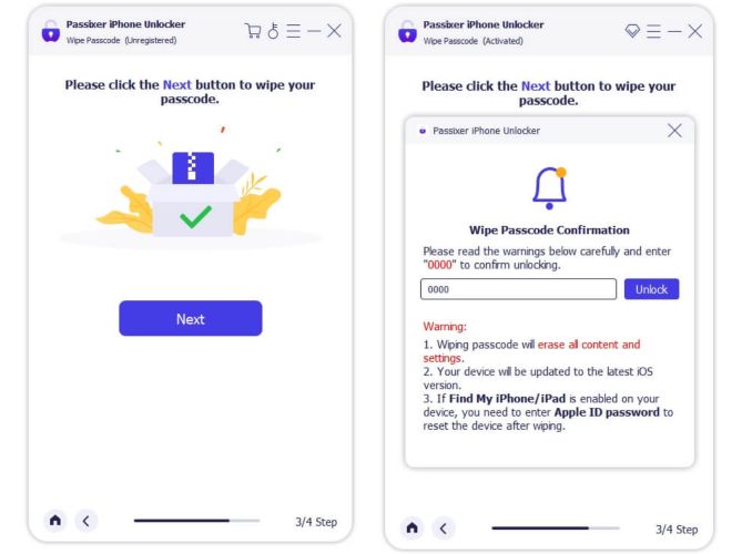 press Unlock | Unlock iPhone Without Passcode