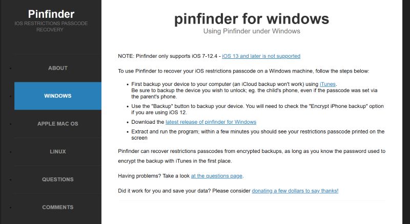 download latest version | Pinfinder Review