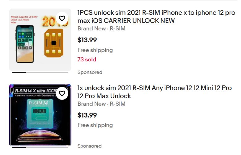 eBay | R-SIM Card