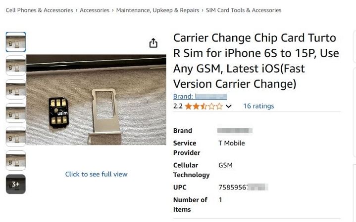 Amazon | R-SIM Card