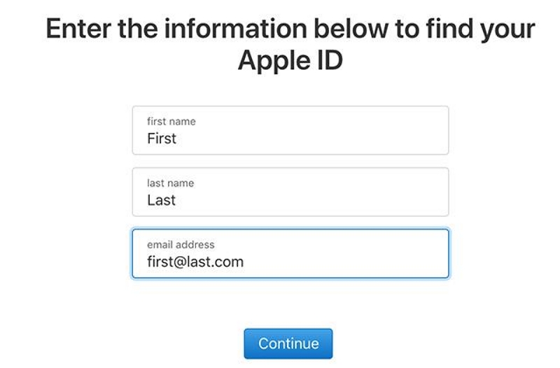 provide your first and last name | Apple ID Cannot Be Used To Unlock This iPad