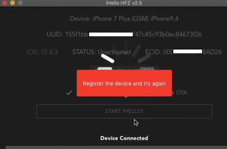 register iHello HFZ | iHello HFZ
