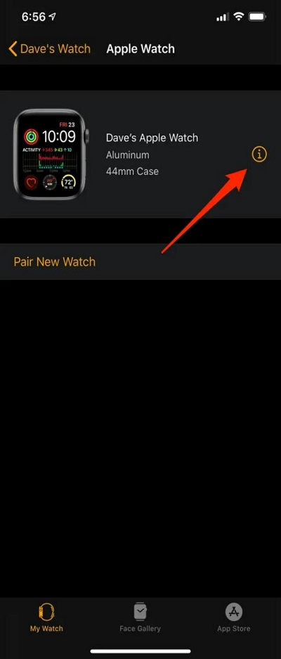 Tap on your Apple Watch | Remove Apple ID From iPhone Without Password