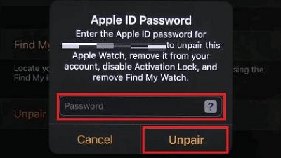 enter your Apple ID Password | Remove Apple ID From iPhone Without Password