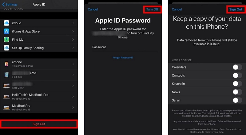 enter your Apple ID password | Remove Apple ID From iPhone Without Password