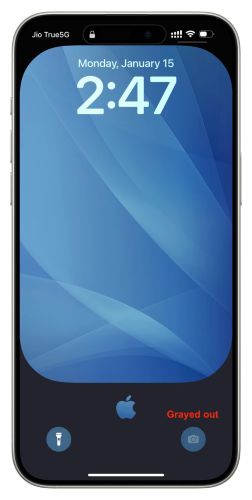 go to Home screen | Remove Camera on iPhone Lock Screen