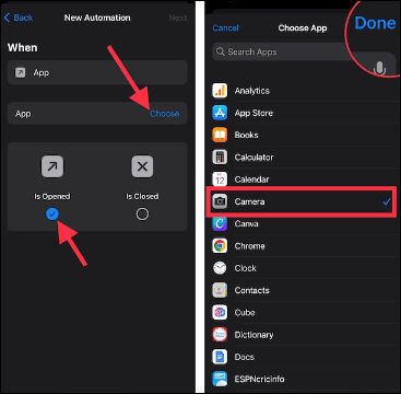 select Is Opened | Remove Camera on iPhone Lock Screen