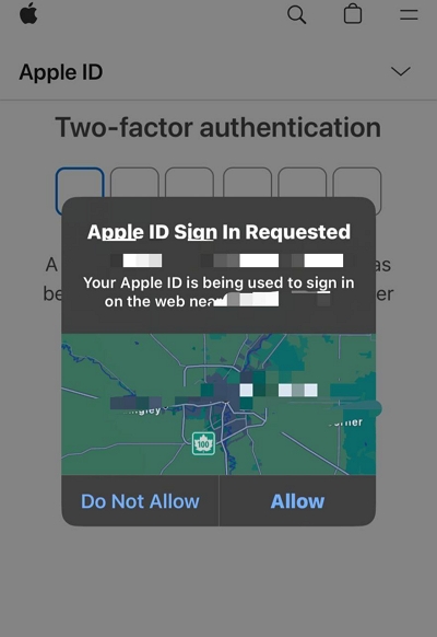 two-factor authentication code | Reset Apple ID Password Without Phone Number