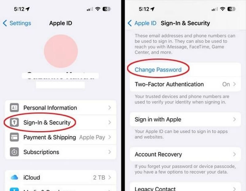 設定からメールなしで Apple ID をリセットする | メールで Apple ID をリセットする