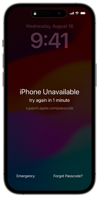 tap Forgot Passcode | Reset iPhone Passcode without Losing Data