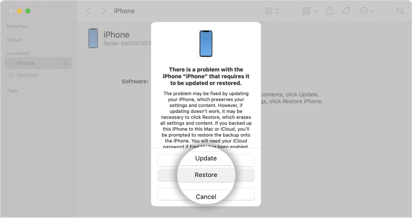 restore iPhone in Recovery Mode | Reset Disabled iPhone
