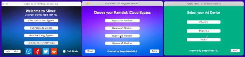 select Ramdisk iCloud Bypass | Apple Tech 752