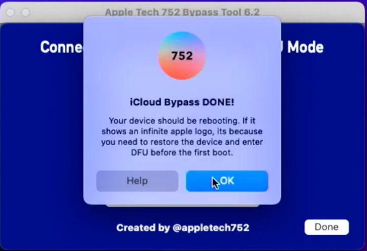 iCloud Bypass DONE | Apple Tech 752