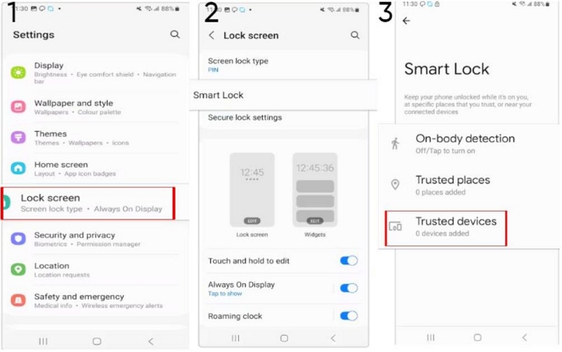 Smart Lock | unlock samsung tablet with google account