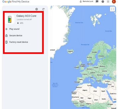 Unlock Android home screen using google account Step 2