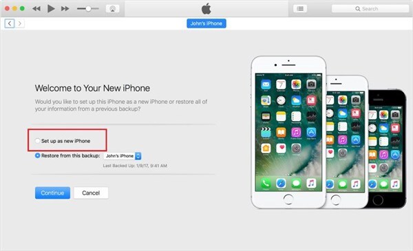 新しいiPhoneとして設定を選択 | SIMカードなしでiPhoneのアクティベーションをバイパス