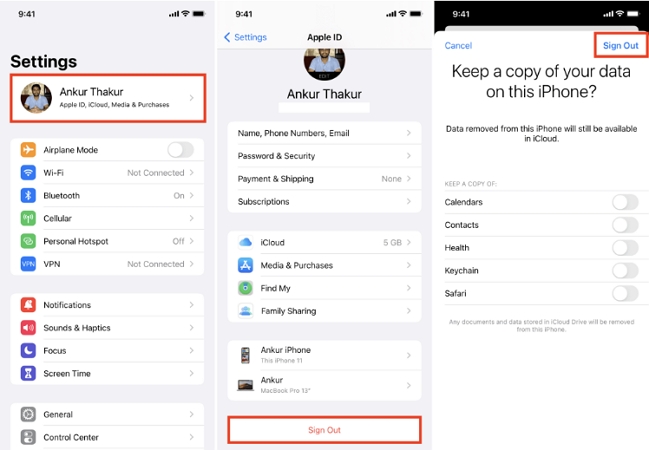 sign out of Apple ID | Wrong Apple ID When Updating Apps