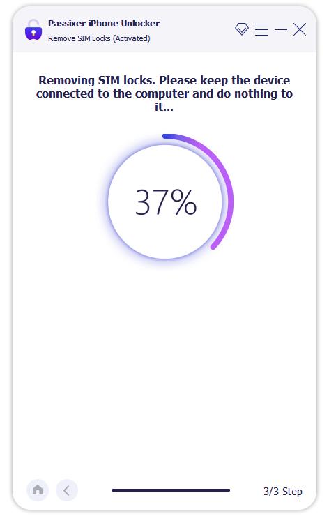 the progress bar | Check If iPhone Is Unlocked Without SIM Card