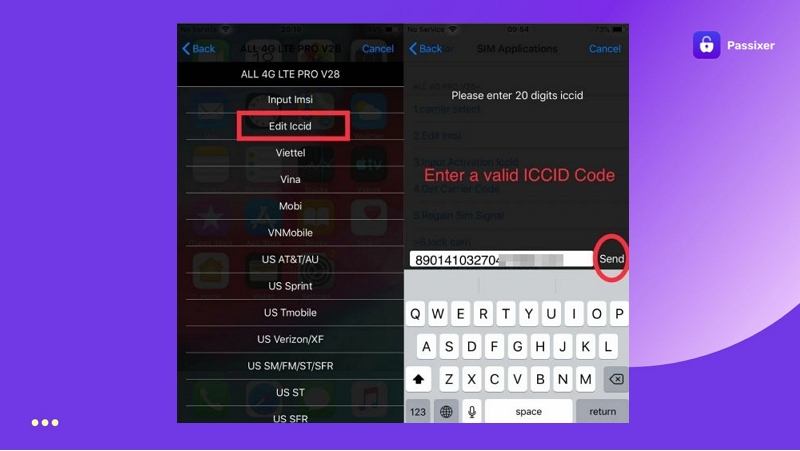 enter ICCID | SIM Unlock Chip