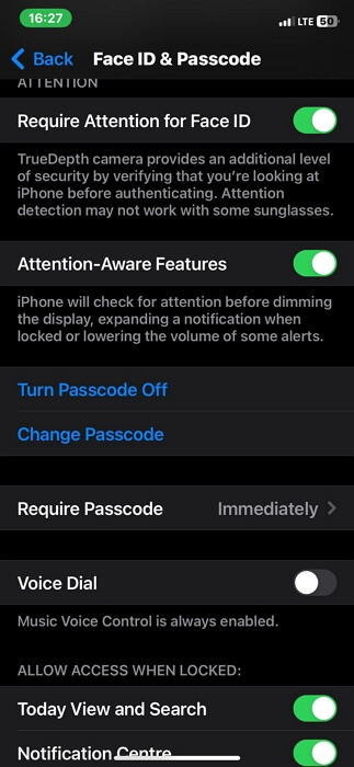 tap Change Passcode | iPhone Passcode Expired Disable