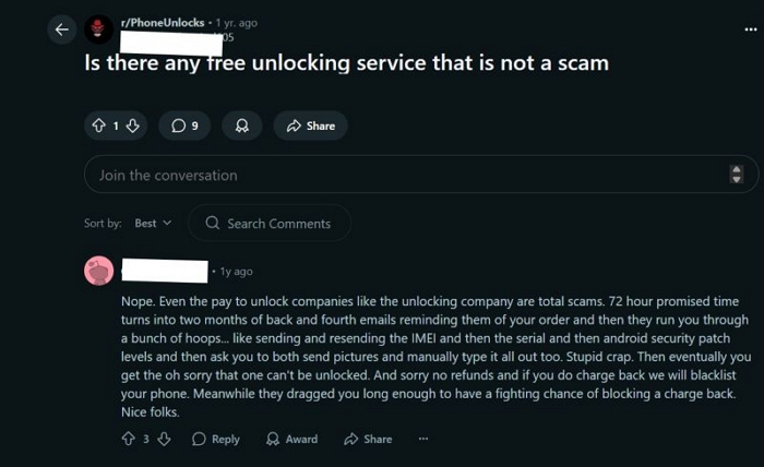 feedback on fake | The Unlocking Company