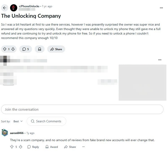 comments on success rate | The Unlocking Company
