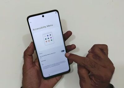 Enable Accessibility Menu step 1 | Bypass Motorola FRP without Computer