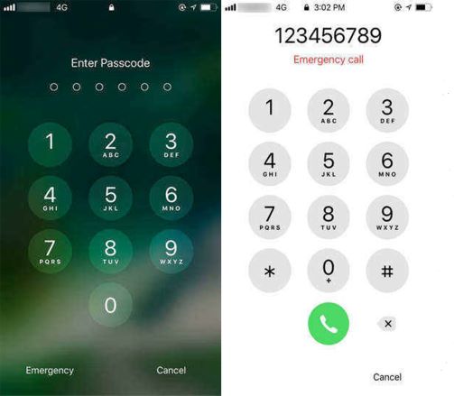 type random numbers on iPhone lock screen | Bypass iPhone Lock Screen Using Emergency Call