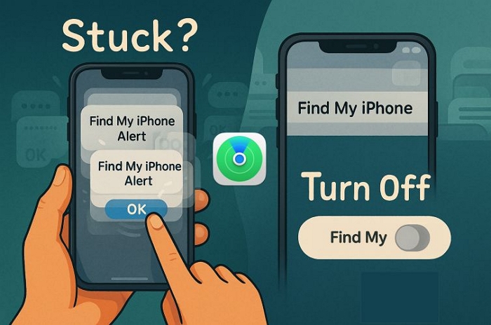 Alert message | Turn off Find My iPhone Alert
