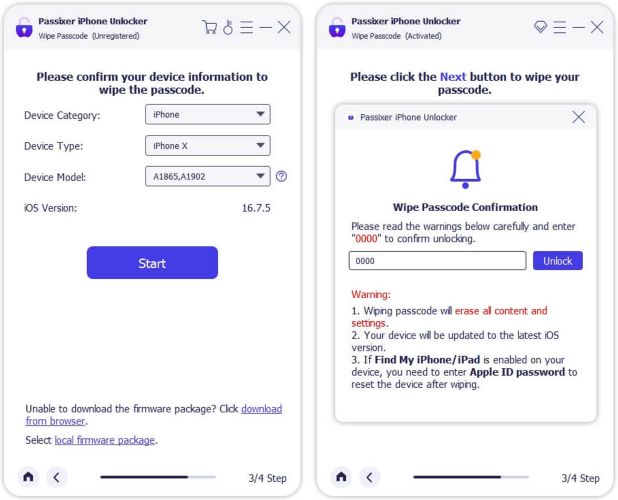 click Unlock | Turn off Security Delay on iPhone