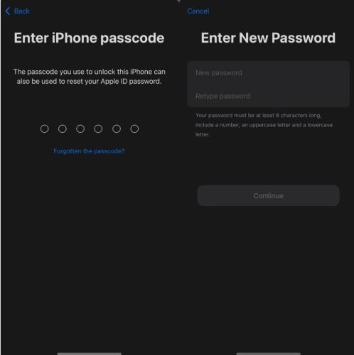 新しいパスワードを作成 | iforgot apple com
