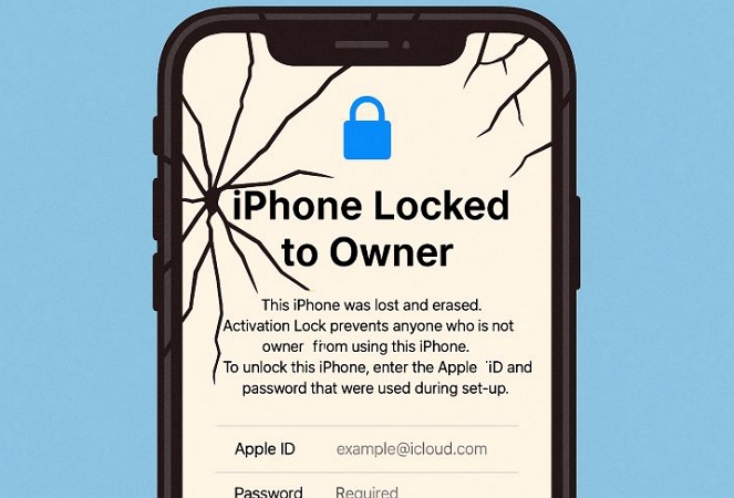 Activation Lock screen | Unlock iPhone with Broken Screen