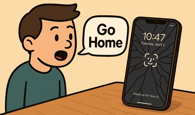 say Go Home | Unlock iPhone with Broken Screen