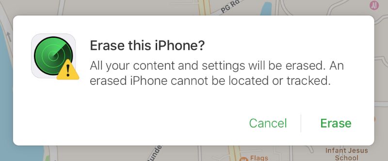 hit Erase | Unlock Disabled iPod
