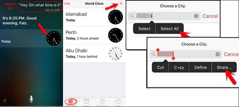 select entered city name | unlock iphone without passcode using siri