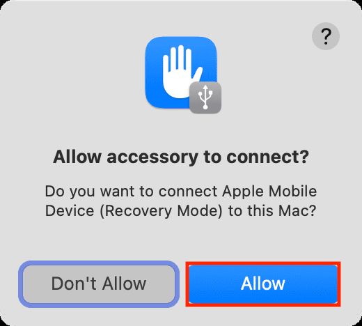 hit Allow | Unlock iPhone without iTunes