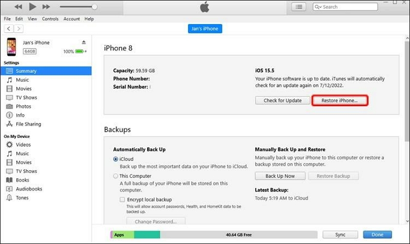 Restore iPhone | Unlock iPhone Without Passcode