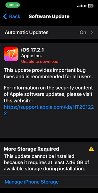 update iOS to latest | iPhone Passcode Expired Disable