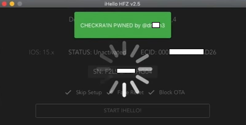 Activate button | iHello HFZ