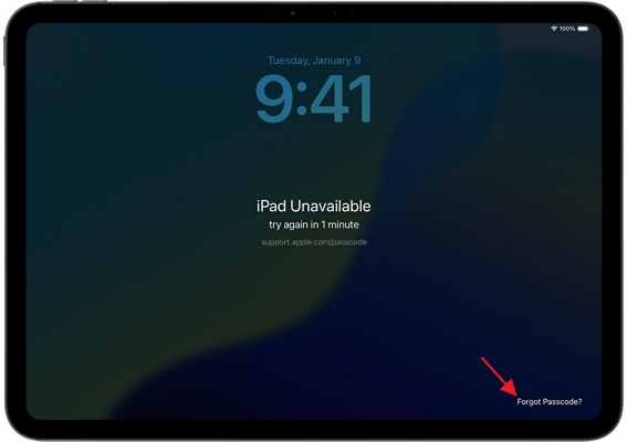 iPad unavailable | iPad Requires Passcode After Restarting